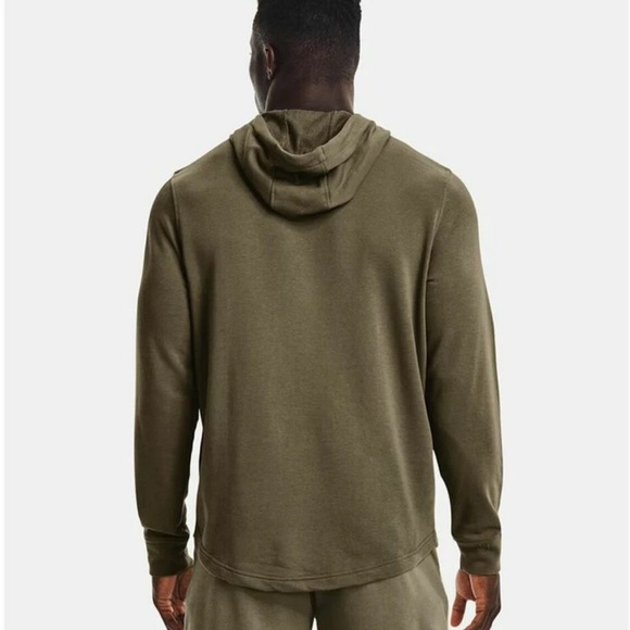 NWT Mens Under Armour Rival Terry Tent Logo LongSleeve  Hoodie 1370390 361 SZ2XL - Picture 9 of 12